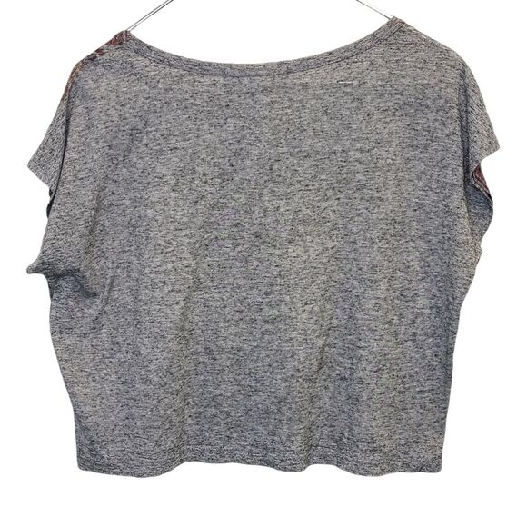Forever 21 Grey Multi Colored Tribal Crop Top Womens S - Picture 2 of 8